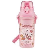 日本Skater 儿童背带直饮水杯 480ml - Hello Kitty